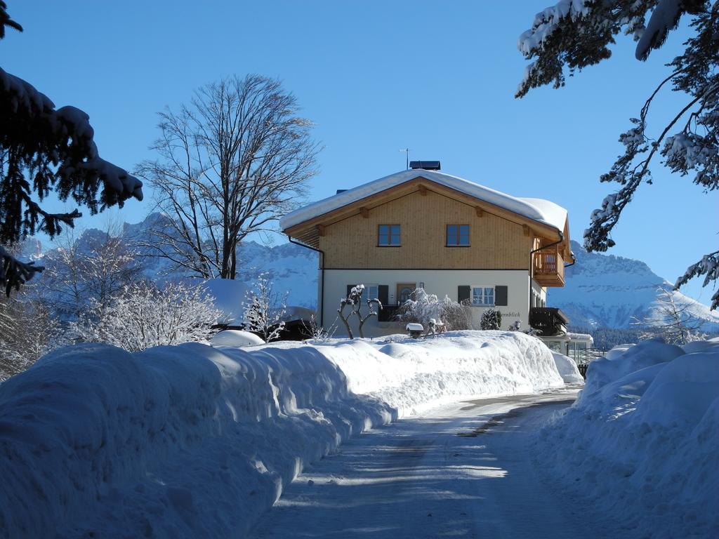 Ferienwohnung Haus Schlernblick Deutschnofen Exterior foto